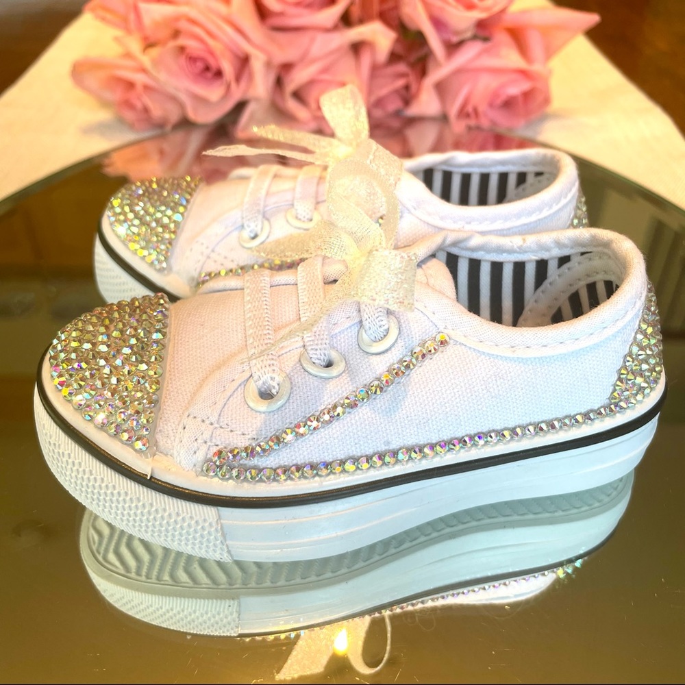 Bling Rhinestone Kids Shoes - Picture 5 of 17